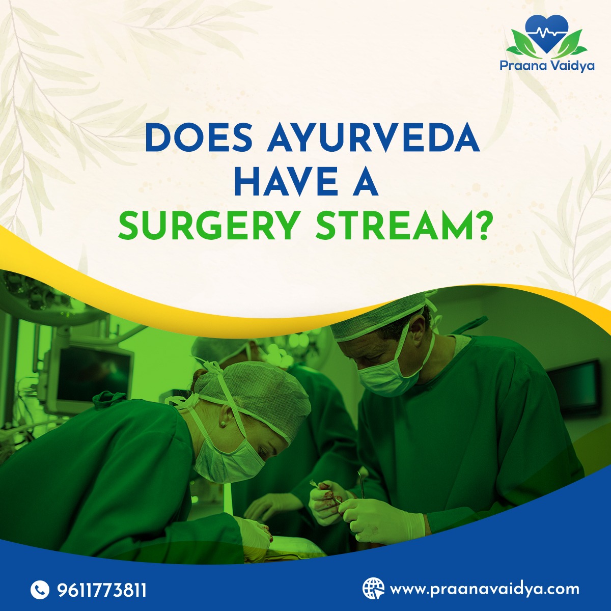 Does Ayurveda have a surgery stream?